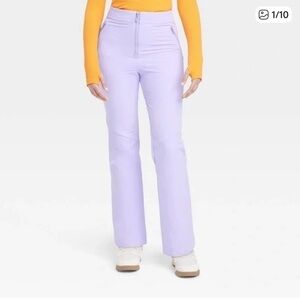 NWT Lavender High-Waisted Softshell Ski Snow Pants Size M